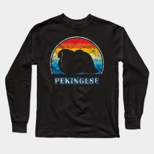 Pekingese Vintage Design Dog Long Sleeve T-Shirt